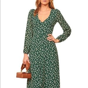 NWT Reformation Green Joy dress